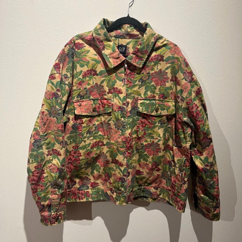 XXl Gap NWT Mens Floral Chore Coat